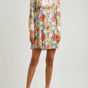 Rixo Floral Long Sleeve Dress